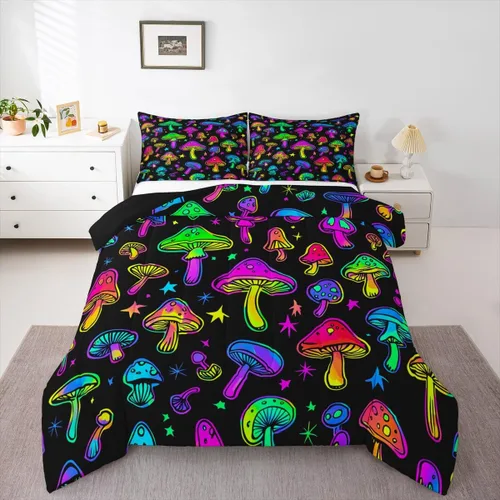 Vista 11 de Juego de ropa de cama rústica de granja color verde azulado con puerta de granero de madera, edredón de plumas tamaño Queen, decoración occidental