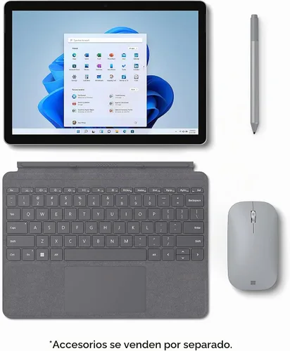 Vista 4 de Microsoft Surface Go 3 - Pantalla táctil de 10.5 pulgadas, Intel Core i3, 8 GB de memoria, SSD de 128 GB. Solo dispositivo, platino (último modelo)