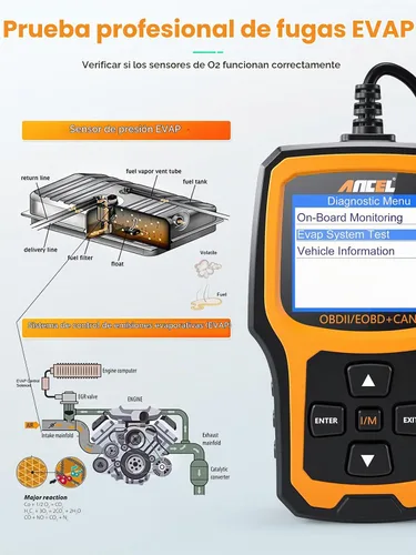 Vista 8 de ANCEL AD410 Escáner OBD2 Mejorado, Lector de Códigos de Vehículo para Luz de Check Engine, Escáner Automotriz OBD II para Diagnóstico de Fallas
