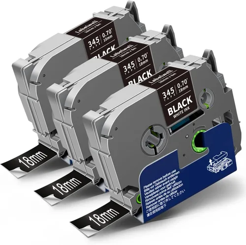Vista 10 de Labelwell Paquete de 3 cintas TZe-111 compatibles con etiquetas adhesivas transparentes de 0.236 in 0.23 pulgadas, TZe111 TZ-111, negro sobre