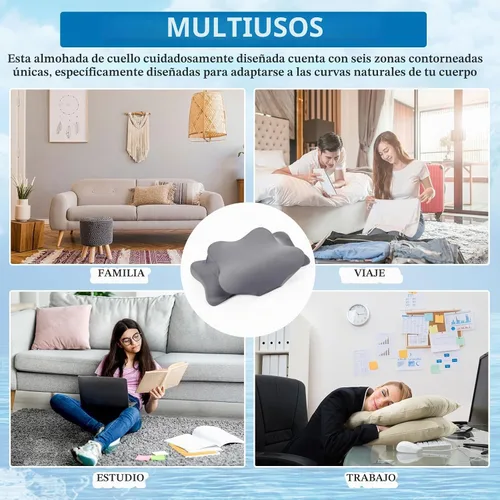 Vista 7 de Hahafelt Funda de almohada cervical refrescante con cierre de sobre (solo funda de almohada) Funda de almohada ergonómica para el cuello, funda