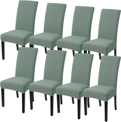 Vista 33 de SearchI Juego de 2 fundas elásticas para sillas Parsons de comedor, fundas elásticas con estampado de elastano, extraíbles, lavables, fundas