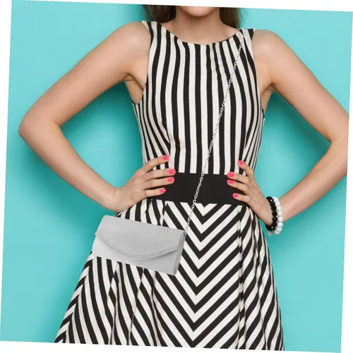 Vista 4 de LIFKOME Bolso de noche para mujer, bolso de mano de moda con cadena para bolsos de mujer