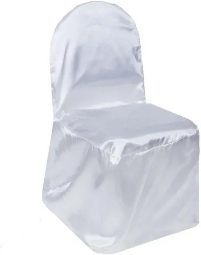 Vista 3 de Efavormart - 50 fundas para sillas de banquetes de satén blanco brillante, fundas reutilizables para sillas elegantes