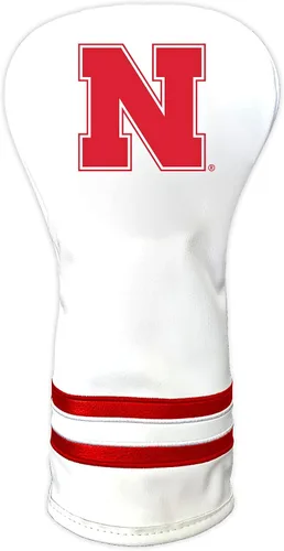 Vista 23 de Team Golf NCAA Blanco Vintage Cubierta para Cabeza de Conductor de Golf, Diseño Ajustado, Diseño Retro