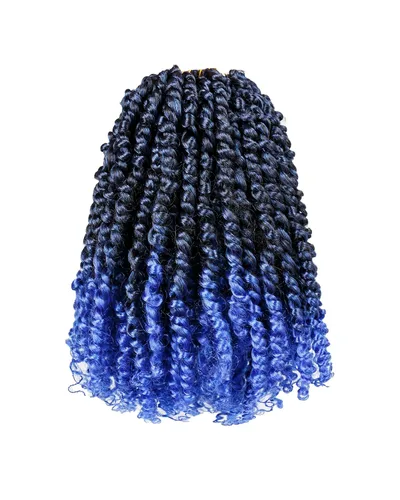 Vista 33 de Paquete de 8 paquetes de cabello de ganchillo súper corto de 6 pulgadas para mujeres negras y niños, extensiones de cabello pretrenzado suave
