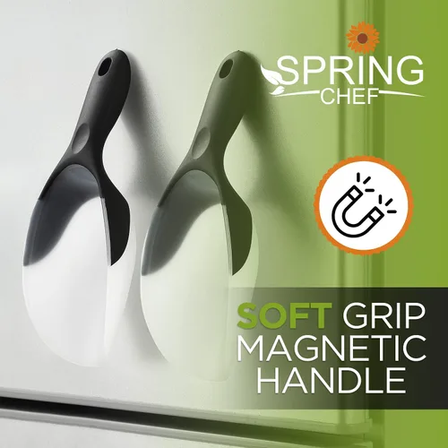 Vista 61 de Spring Chef - Cuchara magnética para congelador, sin BPA, color negro Flexi-Plastic Popcorn Scoop with Soft Grip Handle - Dishwasher Safe Ice