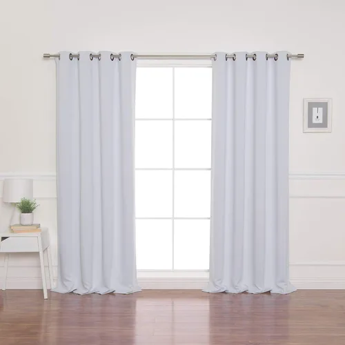 Vista 16 de Best Home Fashion Cortinas opacas aisladas térmicamente - Parte superior del ojal de bronce antiguo - 52" de ancho x 84" Largo - (Juego de 2 Paneles)