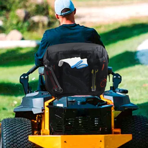 Vista 6 de BeadChica Funda de Asiento Deluxe Impermeable para Cortacésped Compatible con Husqvarna, Funda Universal para Asiento de Tractor