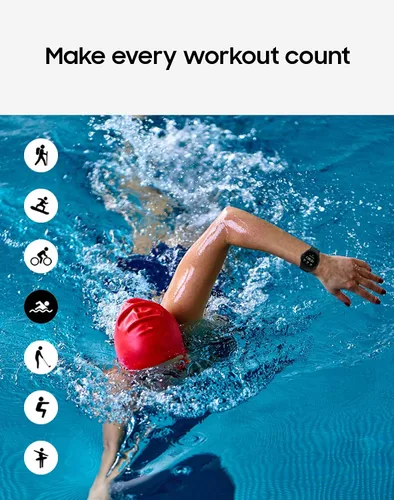Vista 4 de Samsung Galaxy Watch 4 - Reloj inteligente de 1.73 pulgadas (1.732 in) con monitor de ECG para salud, fitness, correr, ciclos de sueño