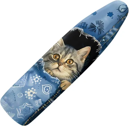 Vista 19 de Funda floral a prueba de arañazos para tablas de planchar de tamaño estándar, reflectante, con 3 ganchos y bucles para decoración de tablas de 15 x