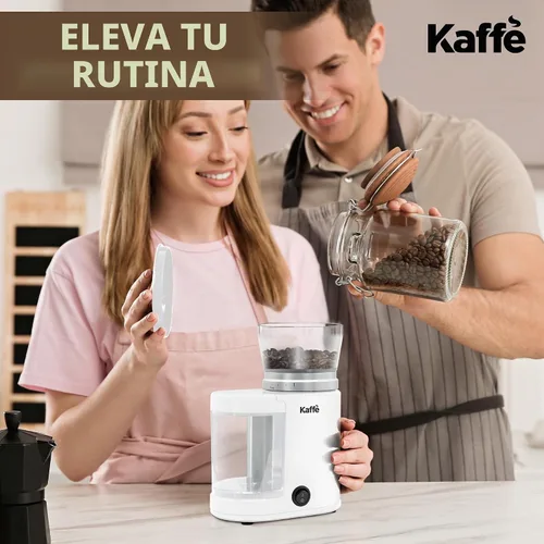 Vista 7 de Kaffe - Molinillo eléctrico para rebabas de café, 5.5 onzas, color blanco