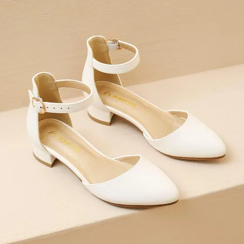 Vista 8 de Amoji Zapatos de vestir con correa de tobillo para niñas, zapatos de vestir para fiesta de boda para niños pequeños y grandes 412