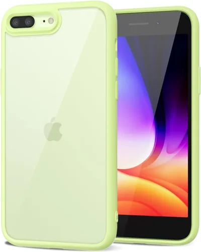 Vista 271 de LoeoeL para iPhone 8 Plus/ 7 Plus Funda Transparente, Funda Híbrida de Teléfono [Plástico Duro y Parachoques de Silicona Suave] Cubierta Protectora