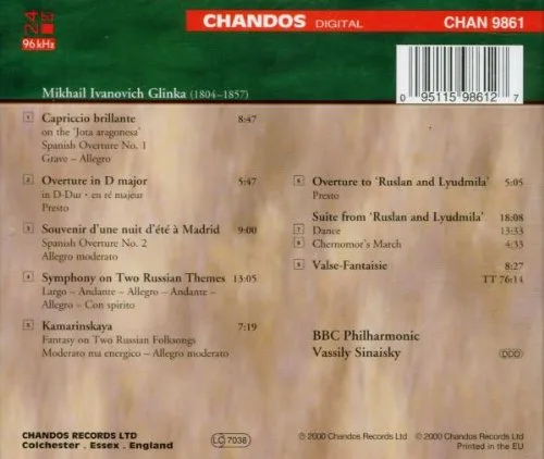 Vista 2 de Glinka Orchestral Works