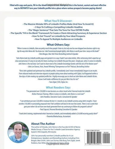 Vista 2 de The Ultimate LinkedIn Profile Get the EXACT words, phrases and formatting hacks that turn your LinkedIn Profile into a lead-generating