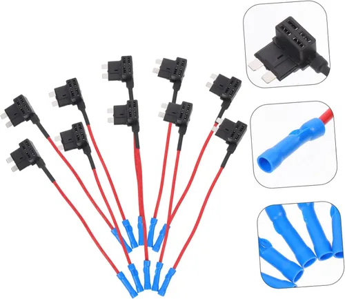 Vista 8 de 10pcs Inline Fuse Holder 16 Gauge Wire 32v 10a Connector