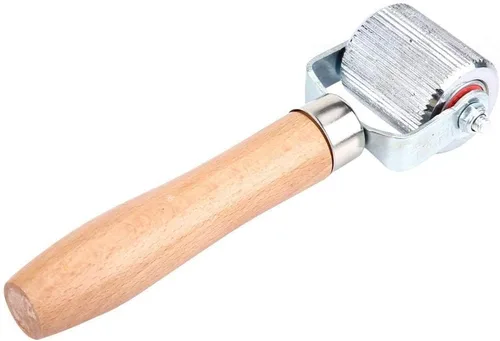 Vista 9 de Aramox Herramienta de reparación de neumáticos de parche, herramienta de reparación de rodillos de rodamiento de bolas con mango de madera