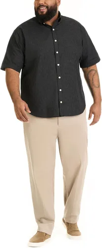 Vista 3 de Van Heusen - Camisa sin arrugas de manga corta con botones para hombre grande y alto