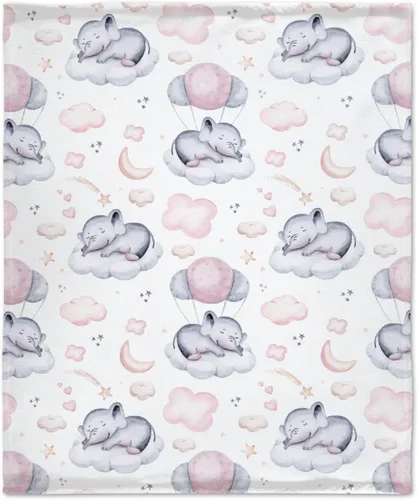 Vista 16 de Bonita manta de franela de elefante, ultra suave y acogedora, manta de forro polar ligera y mullida, manta de felpa cálida para sofá, cama, 30 x 40