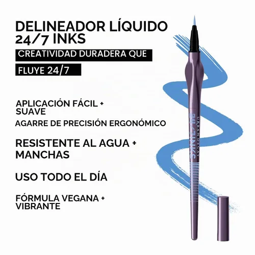 Vista 3 de Urban Decay 24/7 Inks Easy Ergonomic Liquid Eyeliner Pen - Vibrant Liners