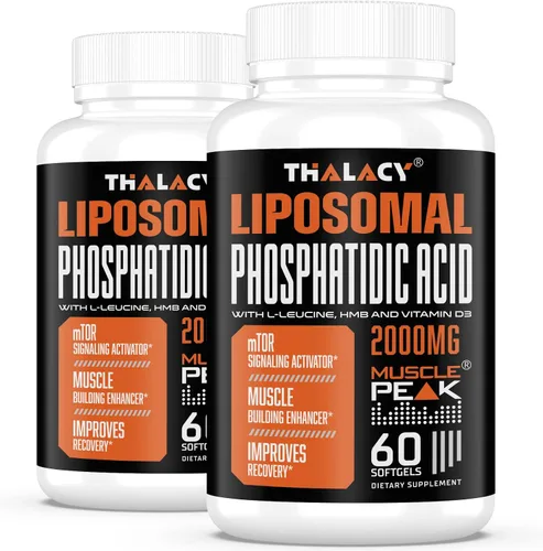 Vista 9 de 2000 mg de ácido fosfatídico liposomal (PA), suplementos de construcción muscular de alta absorción para hombres y mujeres Ganador de músculo