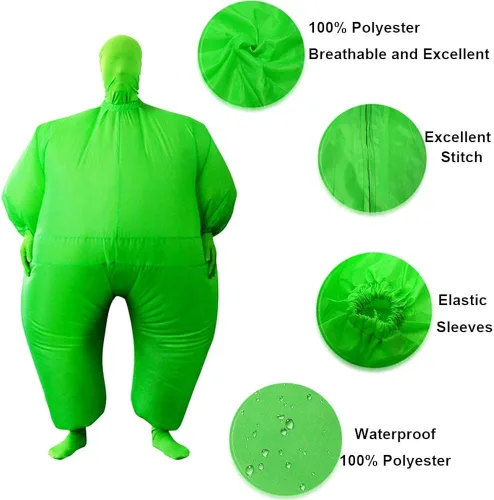 Vista 3 de RHYTHMARTS Inflatable Costume Full Body Suit Halloween Christmas Costumes Fancy Dress Adult