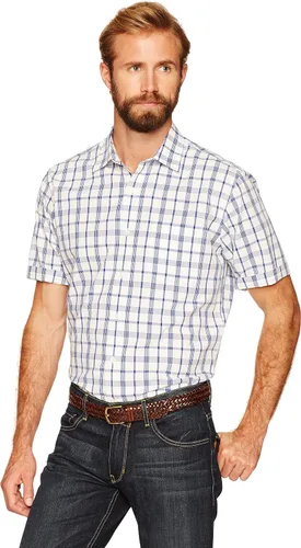 Vista 2 de Tienda Essentials - Camisa de popelina de manga corta de ajuste regular para hombre