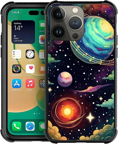 Vista 56 de Funda compatible con iPhone 13 Mini, diseño de elefantes africanos, a prueba de golpes, antiarañazos, carcasa trasera de policarbonato duro