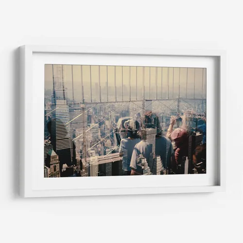 Vista 5 de Canvas Lab The telescope by Raúl Ruz 11 x 7 in Fine Art Framed Print, Frame Color: Black, With Mat