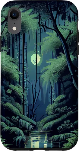 Vista 9 de Funda para iPhone 11 Pro Bamboo Forest in the Moonlight Shimmer on River