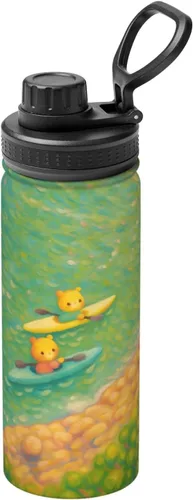 Vista 16 de Astronaut - Hervidor de agua aislado de acero inoxidable Impresión divertida botella de agua aislada Ideal para deportes y viajes