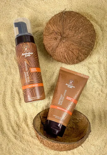 Vista 4 de Australian Gold Loción bronceadora instantánea sin sol, 6 onzas, color bronce rico con tecnología Fade Defy, energiza y suaviza la piel Nuevo
