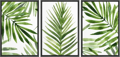 Vista 9 de MUDECOR Lienzo enmarcado para pared, juego de arte de acuarela pastel, bosque de pinos, naturaleza silvestre, ilustraciones modernas, decorativas