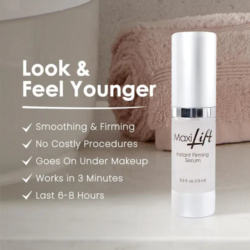 Vista 7 de MaxiLift - Suero de estiramiento facial instantáneo, suero para la piel para la cara y el levantamiento instantáneo de ojos, suave y firme piel