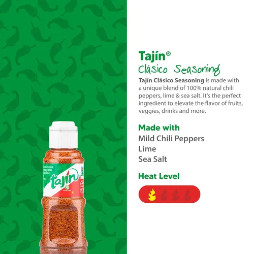 Vista 4 de Condimento Tajín Clásico, Mini Tajín Condimento Mexicano 1.6 oz (Paquete de 1)