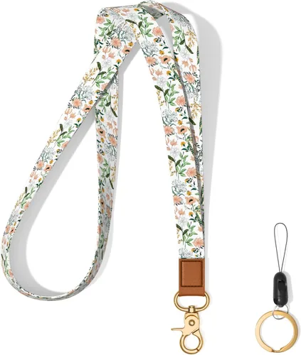 Vista 22 de Llavero con cordón para el cuello, llavero con correa larga para mujeres y hombres, llaves del automóvil, insignias de identificación, tarjeta