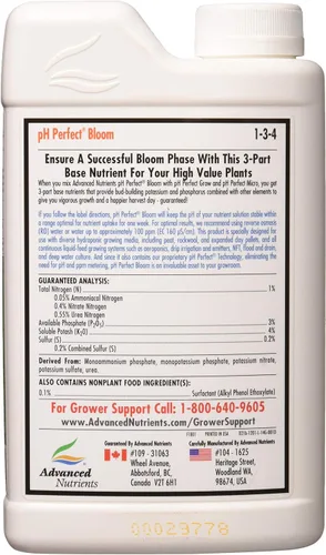 Vista 3 de Advanced Nutrients Bloom Ph Perfect Fertilizante, 1 litro