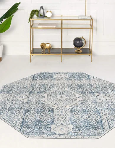 Vista 13 de Unique Loom Newport Collection - Alfombra Chepstow (Runner 2' 0" x 3' 11", gris/marfil)
