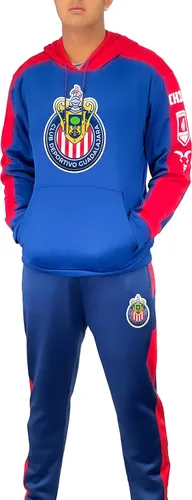 Vista 6 de Icon Sports Chivas Conjunto de chándal con capucha, pantalones deportivos, chivas casual