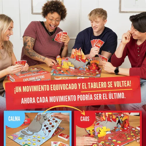 Vista 5 de Exploding Kittens: El Juego de Mesa - El Juego de Fiesta Lleno de Acción para Celebrar el 10º Cumpleaños - 2-6 Jugadores a Partir de 7 Años - Ideal