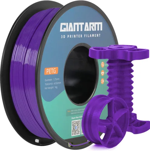Vista 26 de GIANTARM Filamento PETG, precisión dimensional de 1.75 mm +/-0.02mm, carrete de 1 kg (2.2 libras), embalaje al vacío, para impresoras 3D, verde