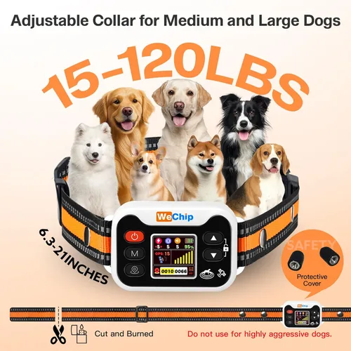 Vista 3 de Collar para perro con GPS con 3 modos de corrección, sistema inalámbrico de valla para perro con apertura al aire libre IPX7 impermeable