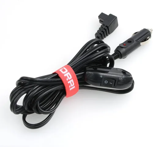 Vista 9 de Compresor portátil de ángulo recto de 12 V CC, mini refrigeradores de automóvil, cable de alimentación termoeléctrico universal para automóvil