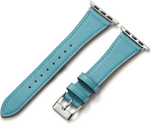 Vista 22 de HANDODO Italian Genuine Leather Band Women for Apple Watch Series 11 10 9 8 7 6 5 4 3 2 1 SE SE2 Ultra 2/3, SGS Certified Dressy Bracelet Cute Strap