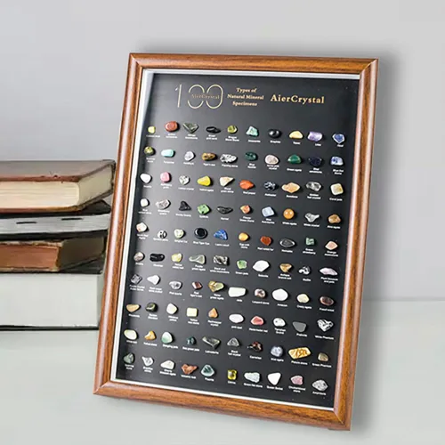 Vista 6 de Colección de 100 piedras preciosas de cristal natural, muestras mixtas de minerales crudos, incluyendo cuarzo, amatista y más para curación