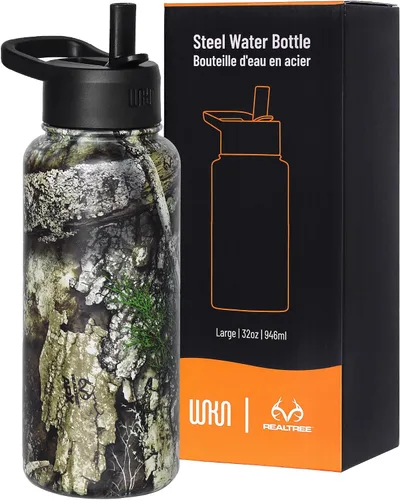 Vista 52 de Wildkin Kids - Botella de agua de acero inoxidable de 14 onzas para niños – Sin BPA, a prueba de fugas, aislada, fácil de limpiar - Ballerina
