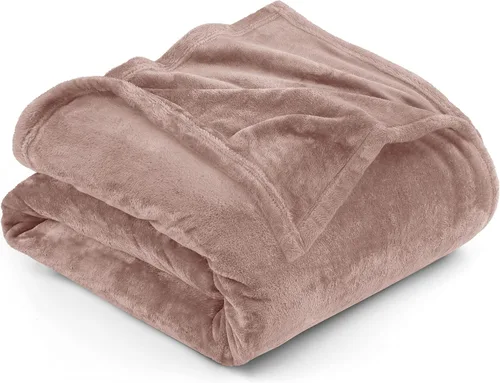 Vista 47 de Utopia Bedding - Manta de vellón de lujo, mullida, antiestática; manta de suave microfibra de 8.8 oz/yd² (300 g/m²) para sofá y cama; tamaño Gris