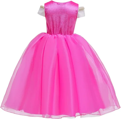 Vista 23 de REXREII Disfraz de princesa durmiente para niñas, disfraz de Halloween, cosplay, Navidad, fiesta de cumpleaños (accesorios)