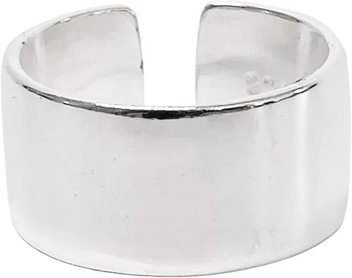 Vista 10 de Anillos de banda ancha de plata de ley 925 vintage hechos a mano para mujeres/hombres, anillo ajustable para el pulgar